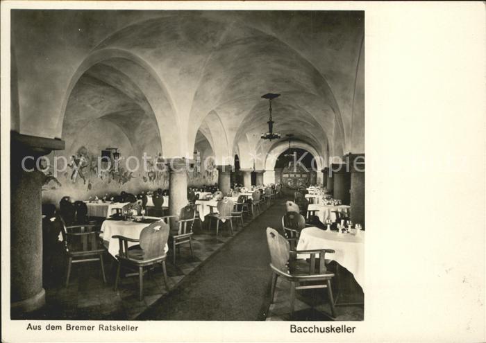 BREMEN  CITY Bacchuskeller im Ratskeller Restaurant