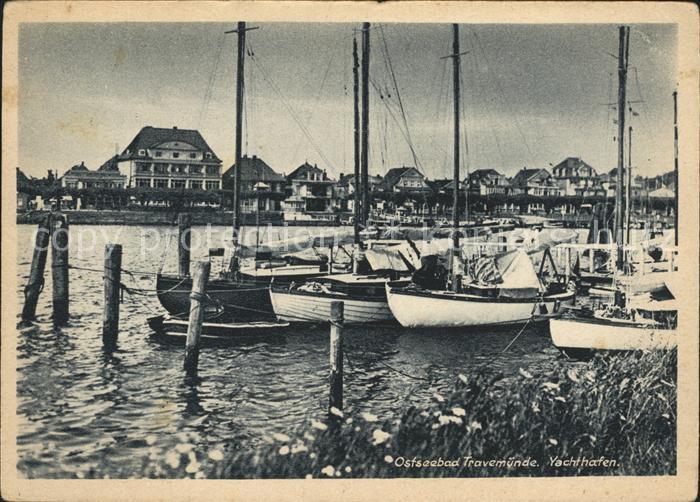 Travemuende Ostseebad Yachthafen Segelboot Ostseebad