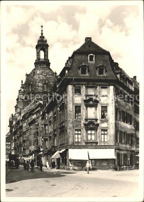 DRESDEN Elbe Frauenkirche vor der Zerstoerung im 2. Weltkrieg