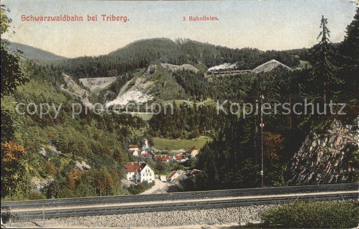 Triberg Schwarzwald Schwarzwaldbahn Eisenbahn