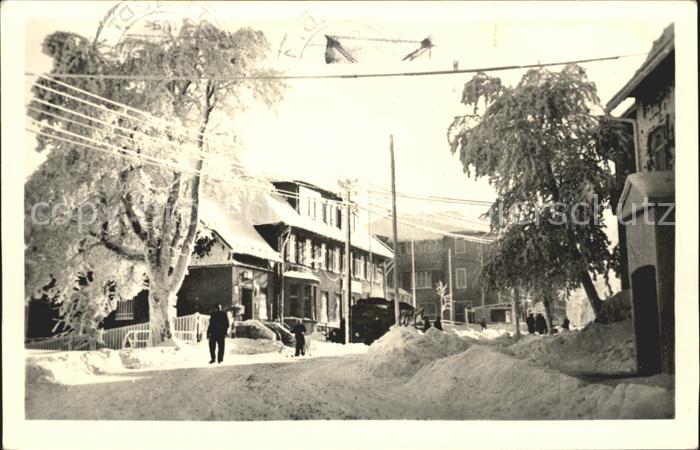 Oberhof Thueringen Ortsstrasse Wintersportplatz