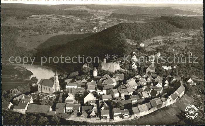 Dilsberg Neckartal Fliegeraufnahme