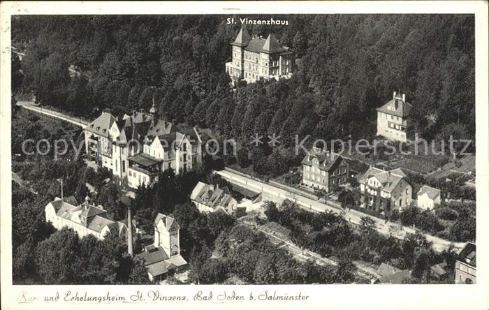 Bad Soden-Salmuenster Kurheim Erholungsheim St Vinzenz Fliegeraufnahme