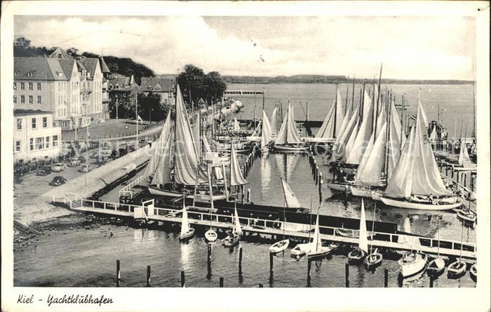 KIEL  CITY Yachtklubhafen Segelboot