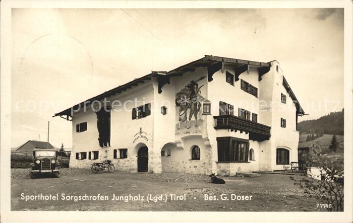 Jungholz Tirol Sporthotel Sorgschrofen Fassadenmalerei