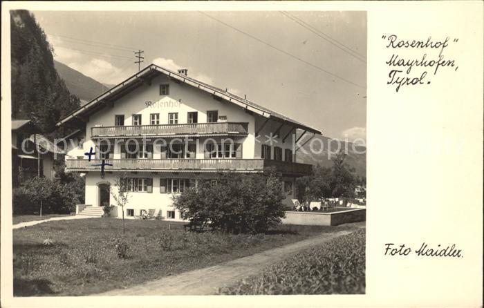 Mayrhofen Zillertal Rosenhof Pension