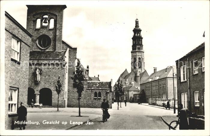 Middelburg Zeeland Gezicht op Lange Jan