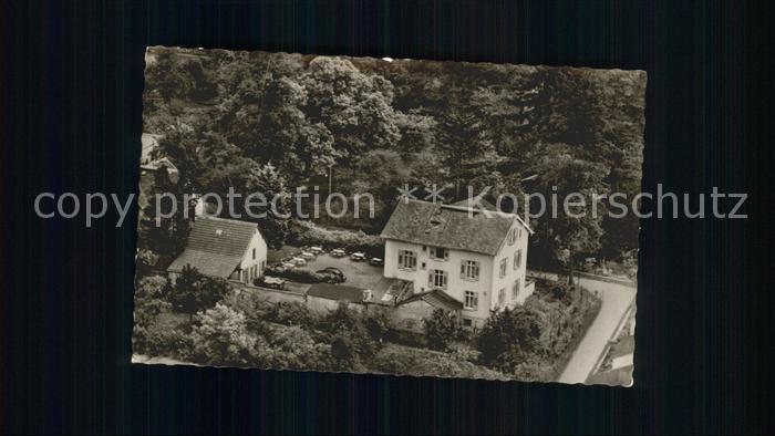 Jugenheim Seeheim-Jugenheim Pension Cafe Tannenhof Luftkurort Fliegeraufnahme