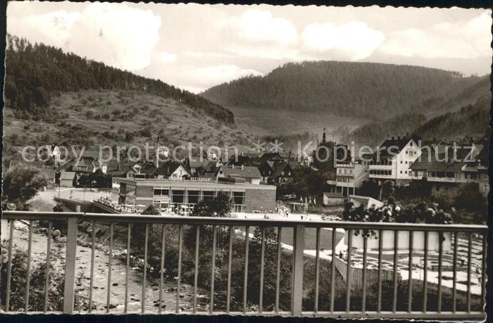 Forbach Baden Gesamtansicht mit Kurhaus Luftkurort Murgtal