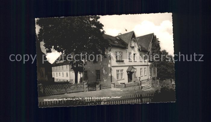 Gehlberg FDGB Erholungsheim Frieden Hoehenluftkurort