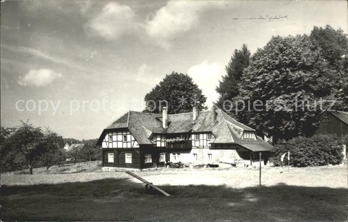 Waitzdorf Betriebsferienheim des VEB Schokopack Dresden Handabzug