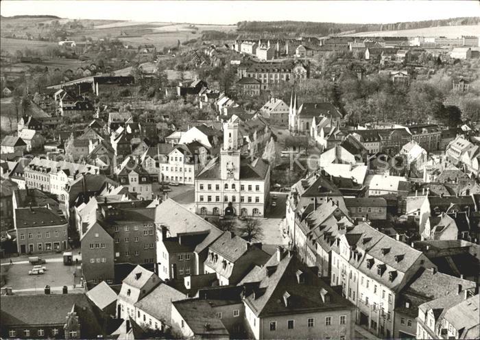 Schneeberg Erzgebirge Altstadt Fliegeraufnahme
