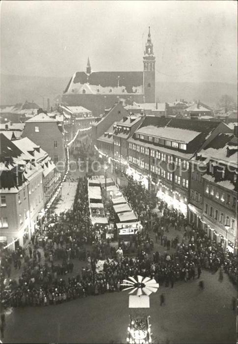Schneeberg Erzgebirge zur Weihnachtszeit Kirche