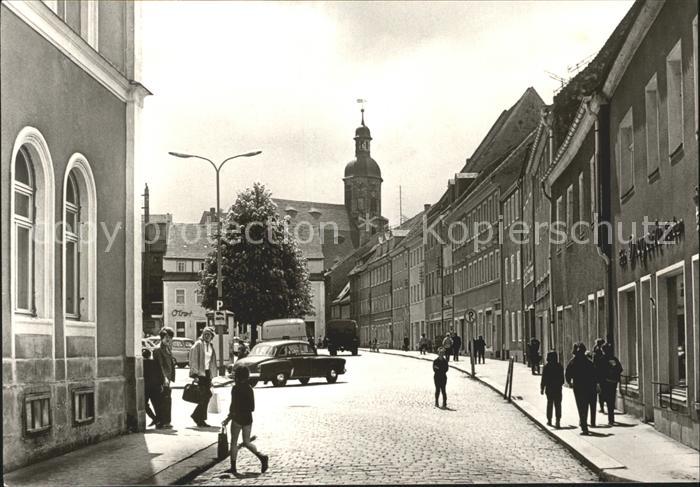 Dippoldiswalde Osterzgebirge Platz des Friedens und Stadtkirche