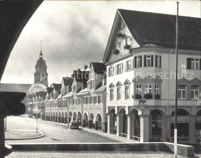 FREUDENSTADT BW Otto Wagner Haus Eisenhandlung Kirchturm