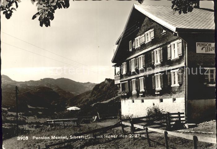 Sibratsgfaell Vorarlberg Pension Mennel Hoher Ifen Allgaeuer Alpen