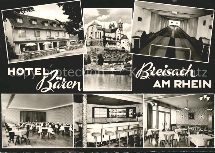 Breisach Rhein Hotel Restaurant Baeren Kegelbahn Muenster