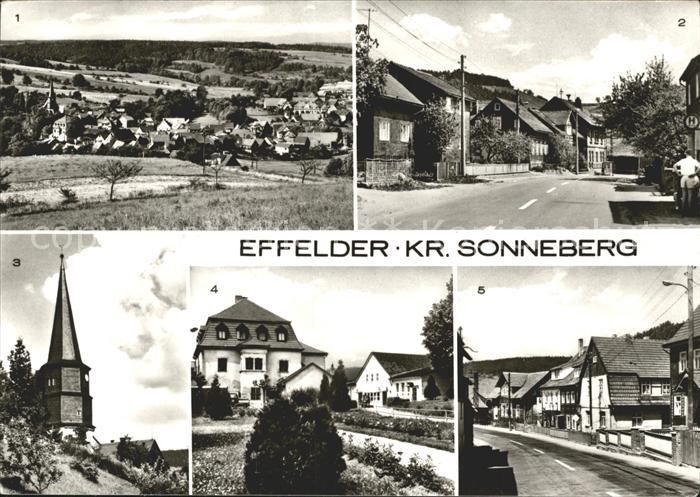 Effelder-Rauenstein Teilansicht Sonneberger Strasse Kilianskirche Schlossgaststa