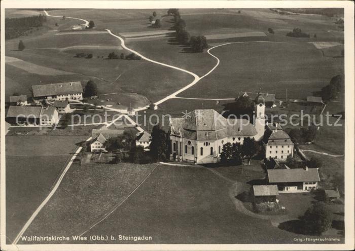 Wies Steingaden Wallfahrtskirche Fliegeraufnahme