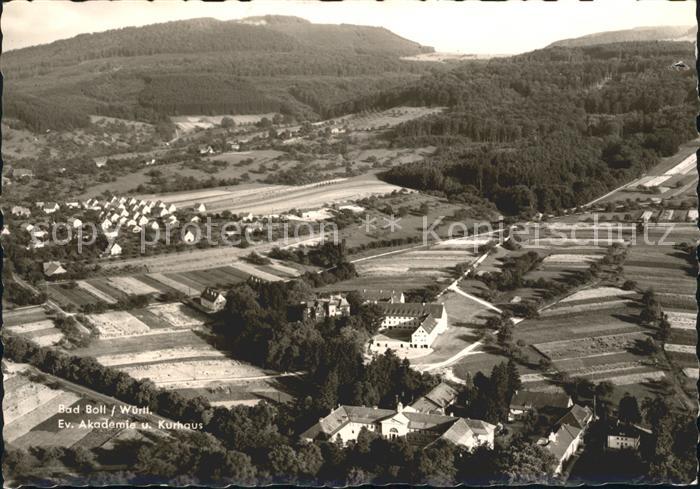 Bad Boll Evangelische Akademie und Kurhaus Fliegeraufnahme