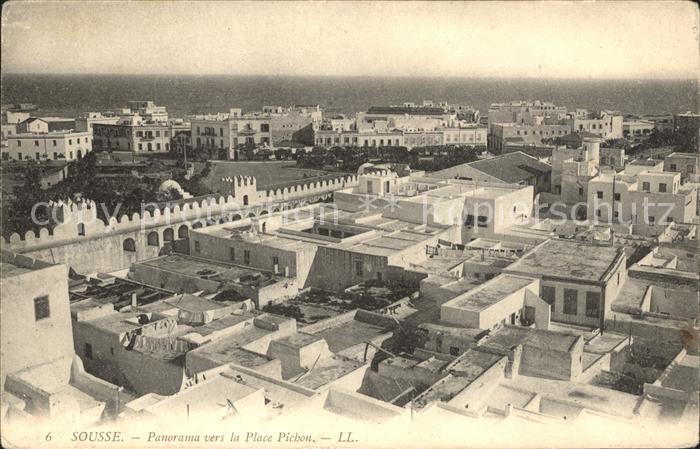 SOUssE Tunesie Panorama vers la Place Pichon