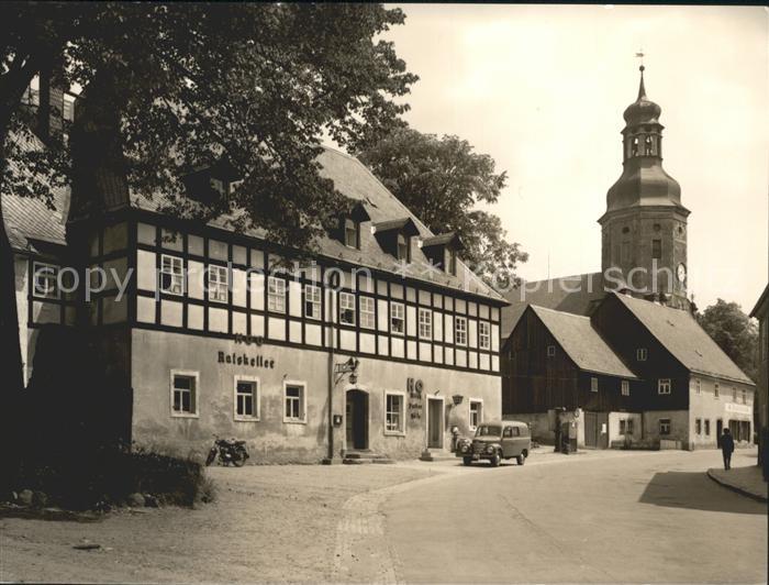 Geising Erzgebirge Ratskeller Restaurant Kirche