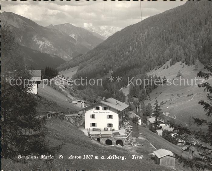 St Anton Arlberg Berghaus Maria Alpenpanorama