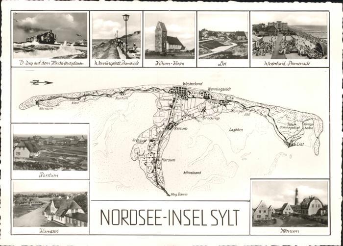SYLT Insel Schleswig-Holstein Kampen Rantum Zug Hindenburgsdamm List