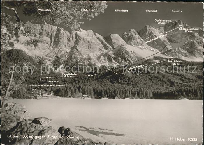 Eibsee Waxenstein Riffelscharte Zugspitze