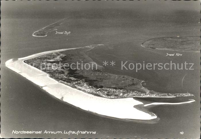 Amrum Fliegeraufnahme Sylt Foehr