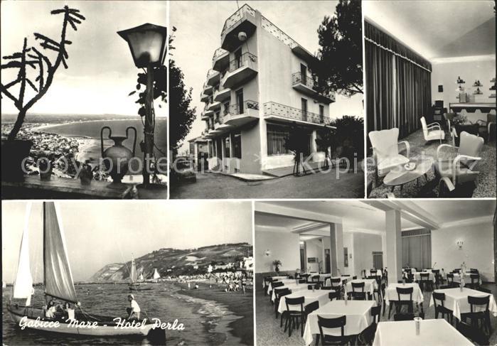 Gabicce Mare Hotel Perla Segelboot Speisesaal