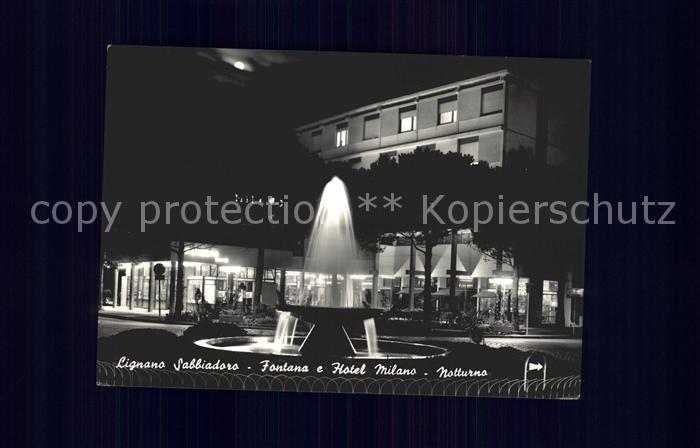 Lignano Sabbiadoro Springbrunnen Hotel Milano