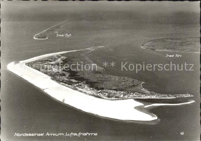 Amrum Fliegeraufnahme Sylt Foehr
