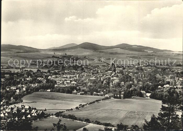 Loebau Sachsen Blick vom Loebauer Berg