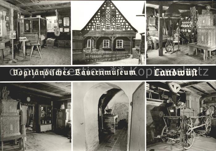 Landwuest Bauernmuseum Blockstube Russkueche Kammerwagen
