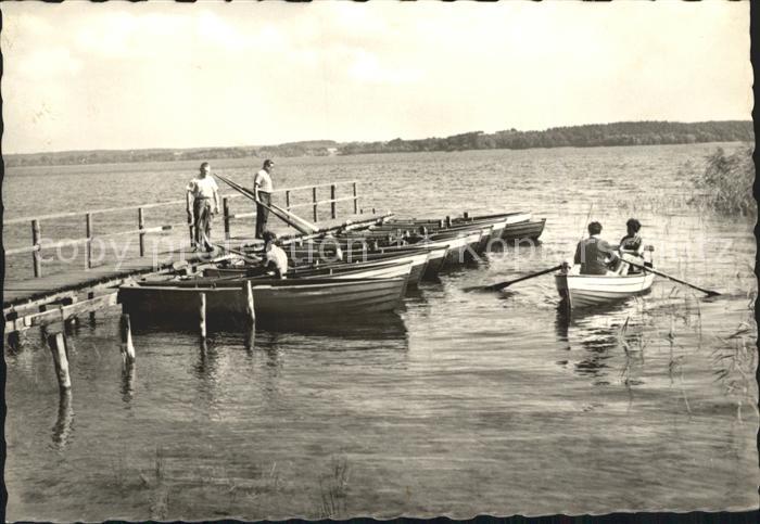 Plau See Bootssteg FDGB Erholungsheim Otto Brass