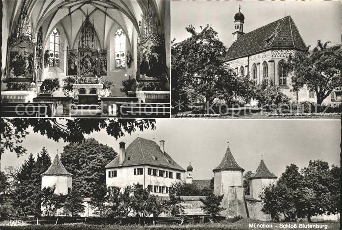 Muenchen Bayern Schloss Blutenburg