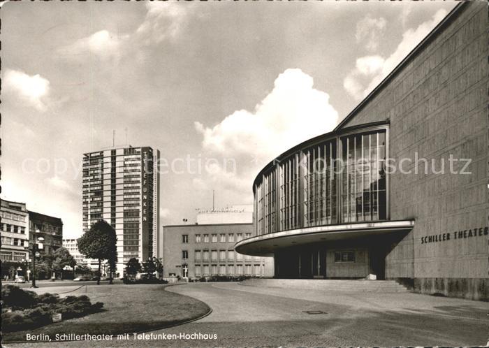 BERLIN  CITY Schillertheater mit Telefunken Hochhaus