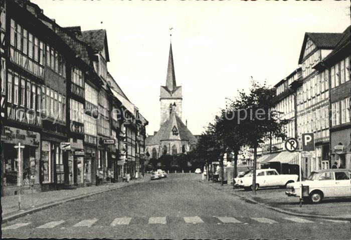 Duderstadt Niedersachsen Marktgasse mit St. Servatius Kirche