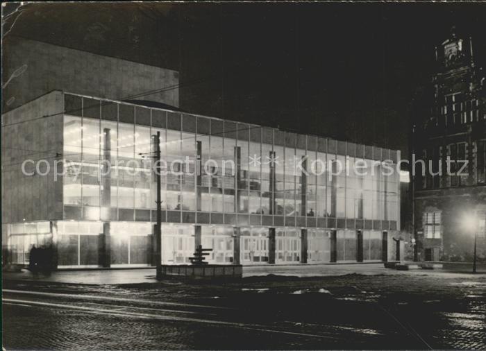 Danzig Westpreussen Gebaeude bei Nacht