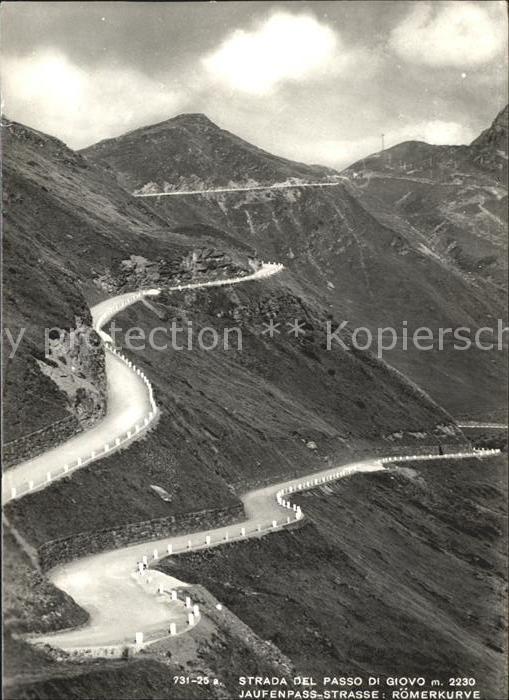 Passo del Giovo Jaufenpass Roemerkurve