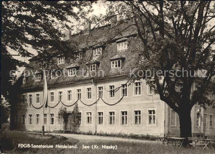 See Niesky FDGB Sanatorium Heideland