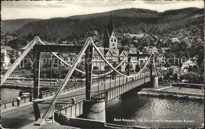 Bad Nassau Bruecke 100 Jahre Heilklimatischer Kurort
