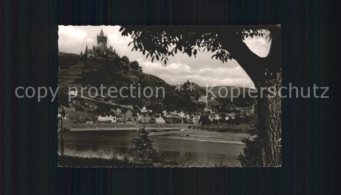 Cochem Mosel Blick auf Burg und Winnenburg