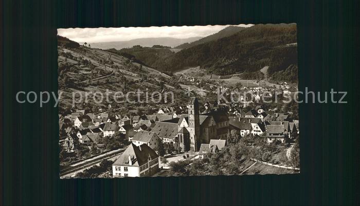 Alpirsbach Klosterstadt Kurstadt Kirche Fliegeraufnahme