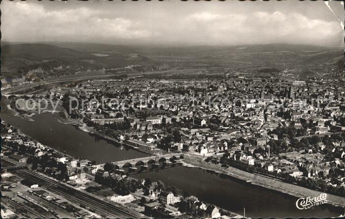TRIER  CITY Mosel Bruecke Fliegeraufnahme