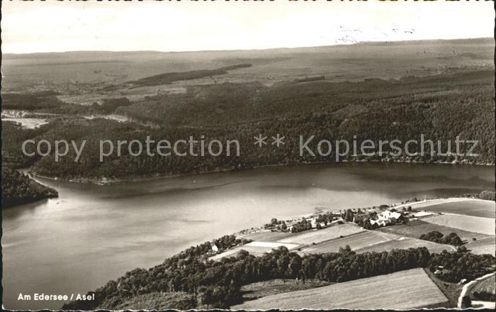 Schmittlotheim Zeltplatz Asel Edersee Fliegeraufnahme