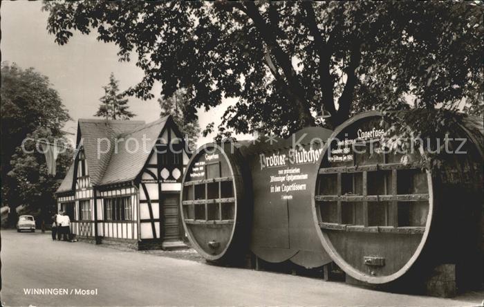 Winningen Mosel Probier Stuebchen Weinfass Weingut