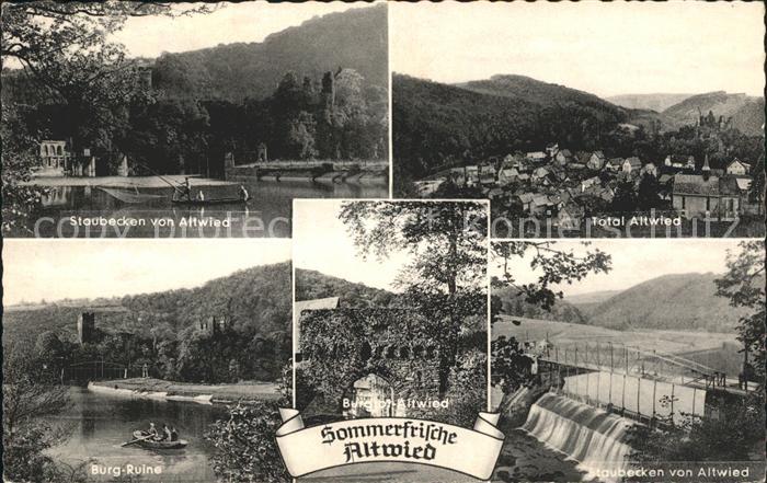 Altwied Staubecken Sommerfrische Burgruine Burgtor