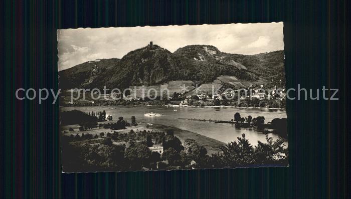 Koenigswinter Panorama Rhein Siebengebirge Rolandsbogen Drachenfels